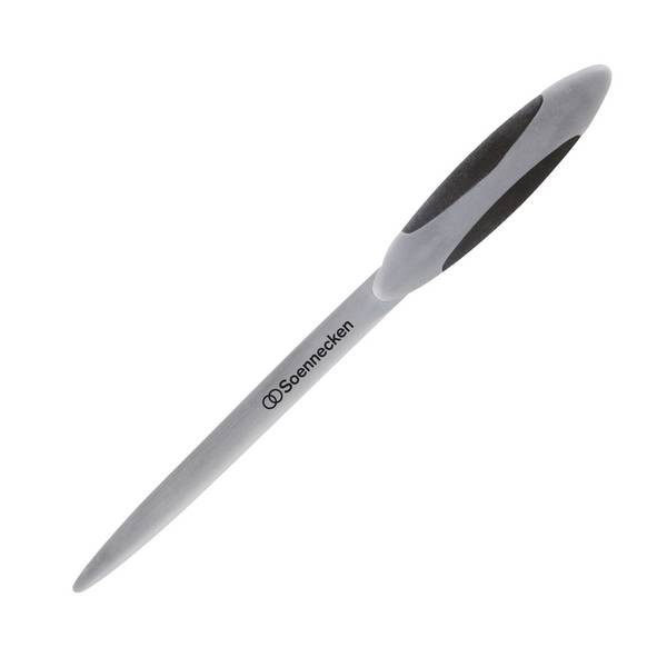 Brieföffner 23cm Softgriff schwarz/grau