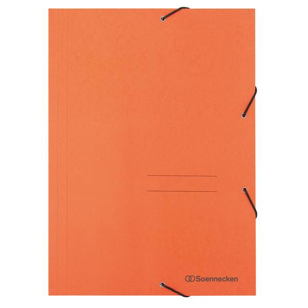 Eckspanner DIN A4 3Klappen und Gummizug orange