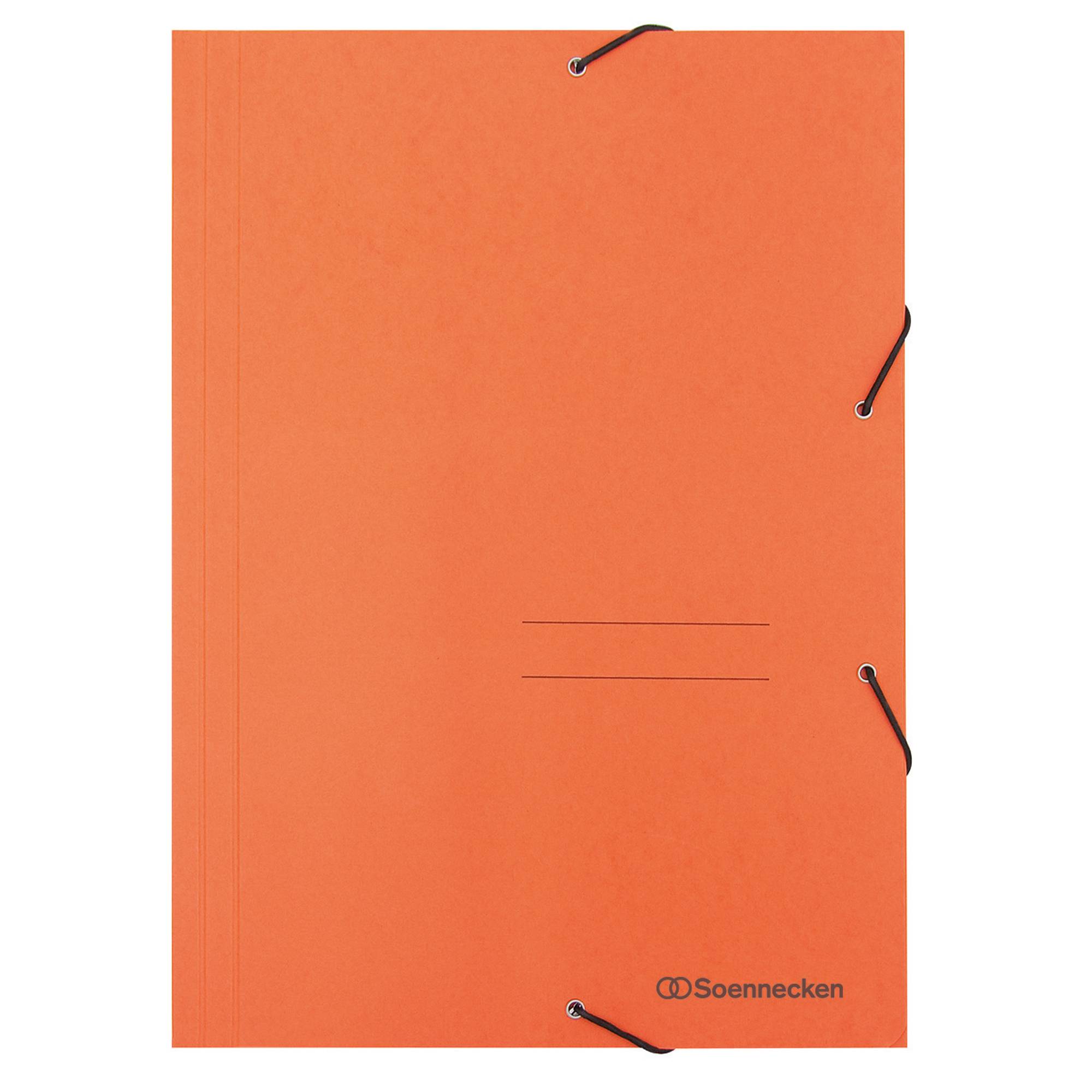 Eckspanner DIN A4 3Klappen und Gummizug orange-0