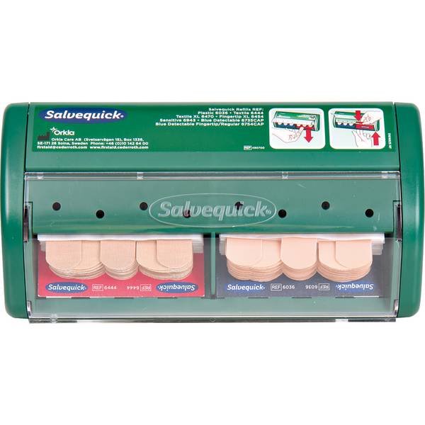 Pflasterspender grün +Refill 6444/6036