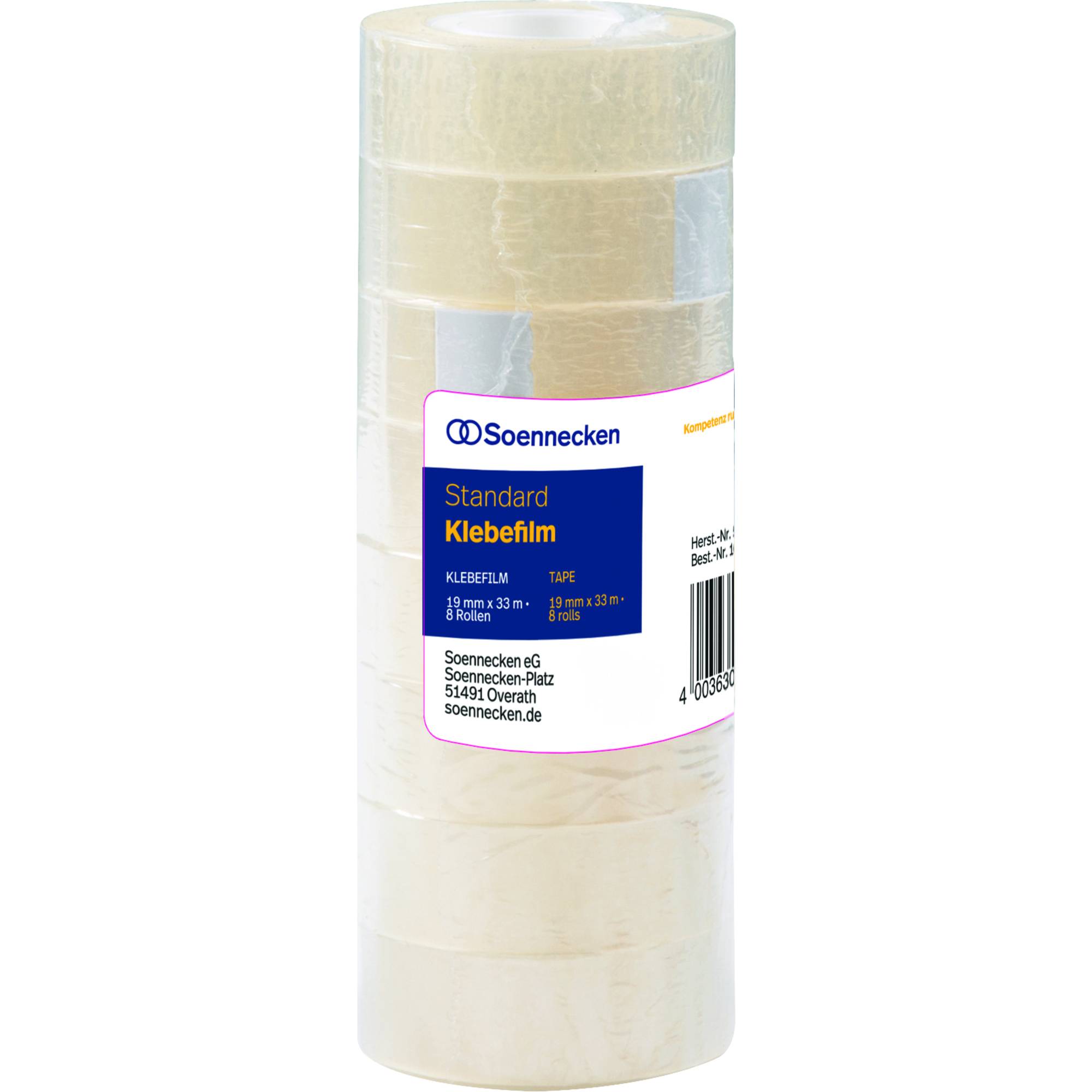 Klebefilm 19mmx33m transparent 8 St./Pack.-0