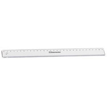 Lineal 30cm Polystyrol transparent