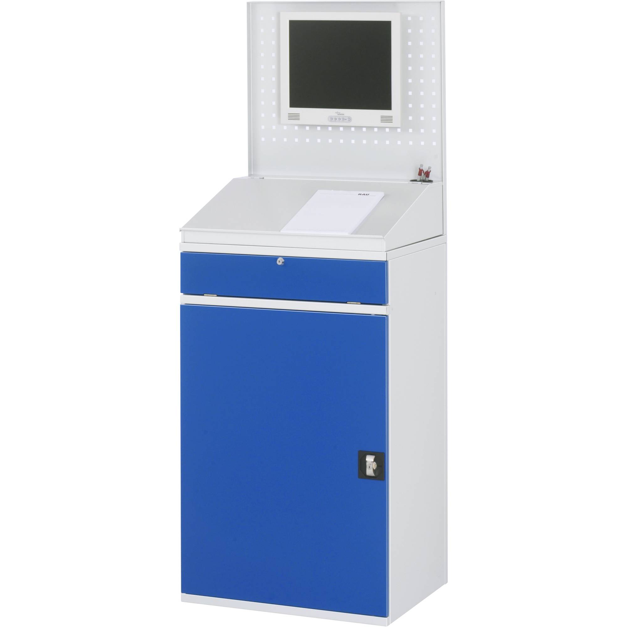 Computerschrank 650x520x1770 stationär lgr/ebl-0