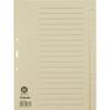 Register blanko DIN A4 20Bl. Papier chamois