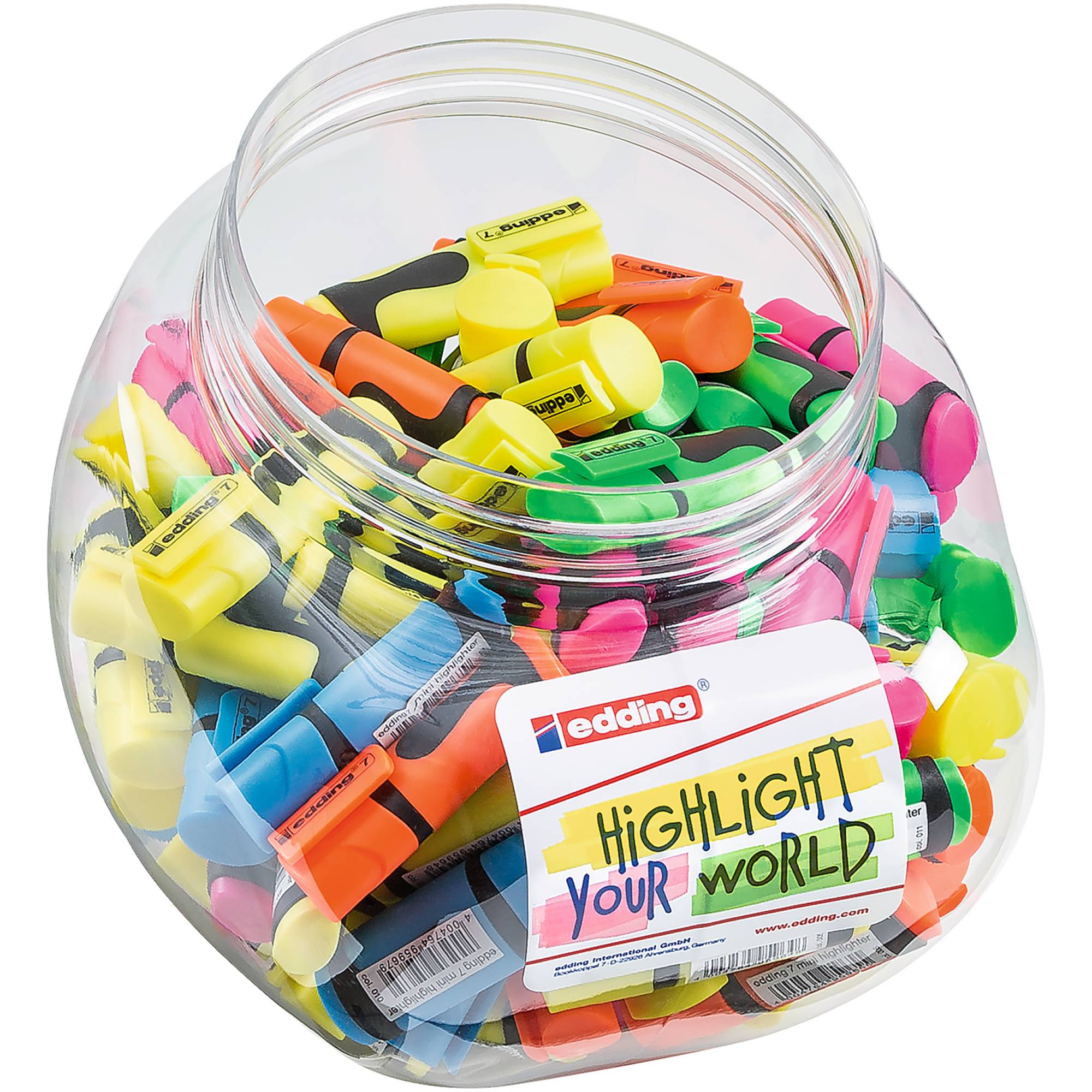 Textmarker Mini 7 sort. 100St.-0