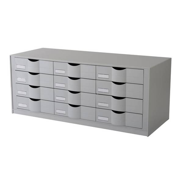 Sortierstation  85,7x32,9x34,2cm 12Fächer gr