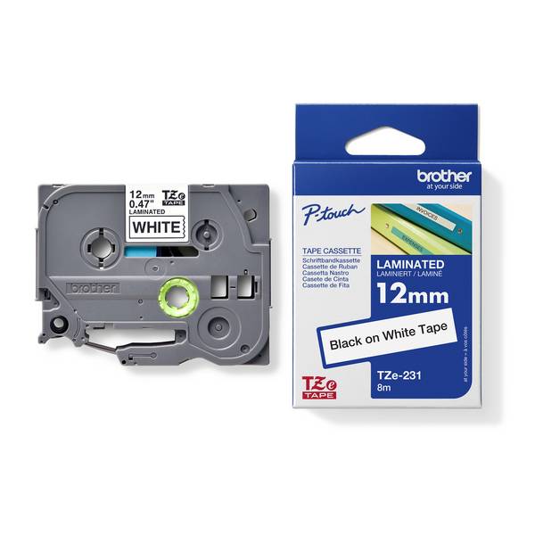P-touch Schriftbandkassette TZE231CIV sw auf ws 20 St./Pack.