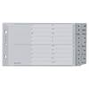 Register DIN A5 quer A-Z 20Bl. PP grau