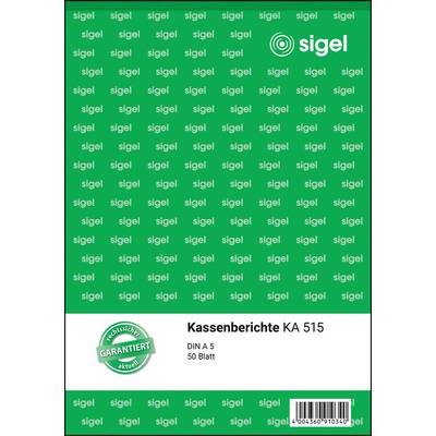 SIGEL Kassenbericht KA515 DIN A5 50Blatt-0