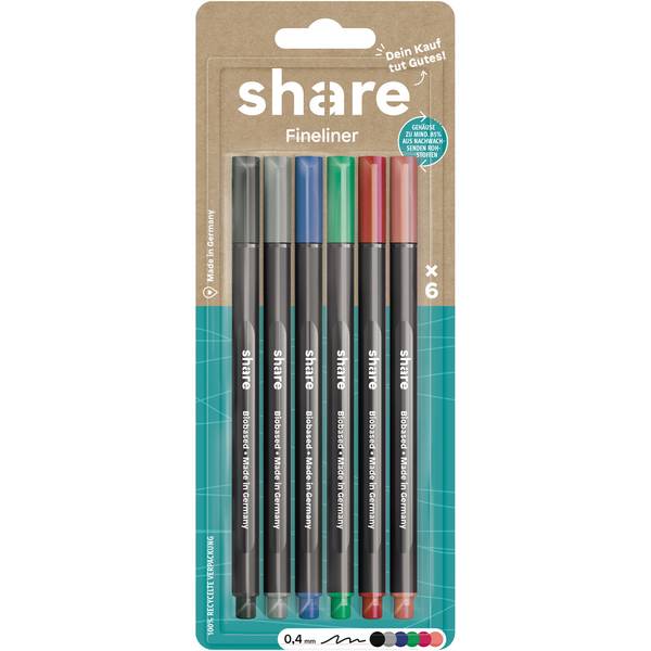 Fineliner sortiert 6St.
