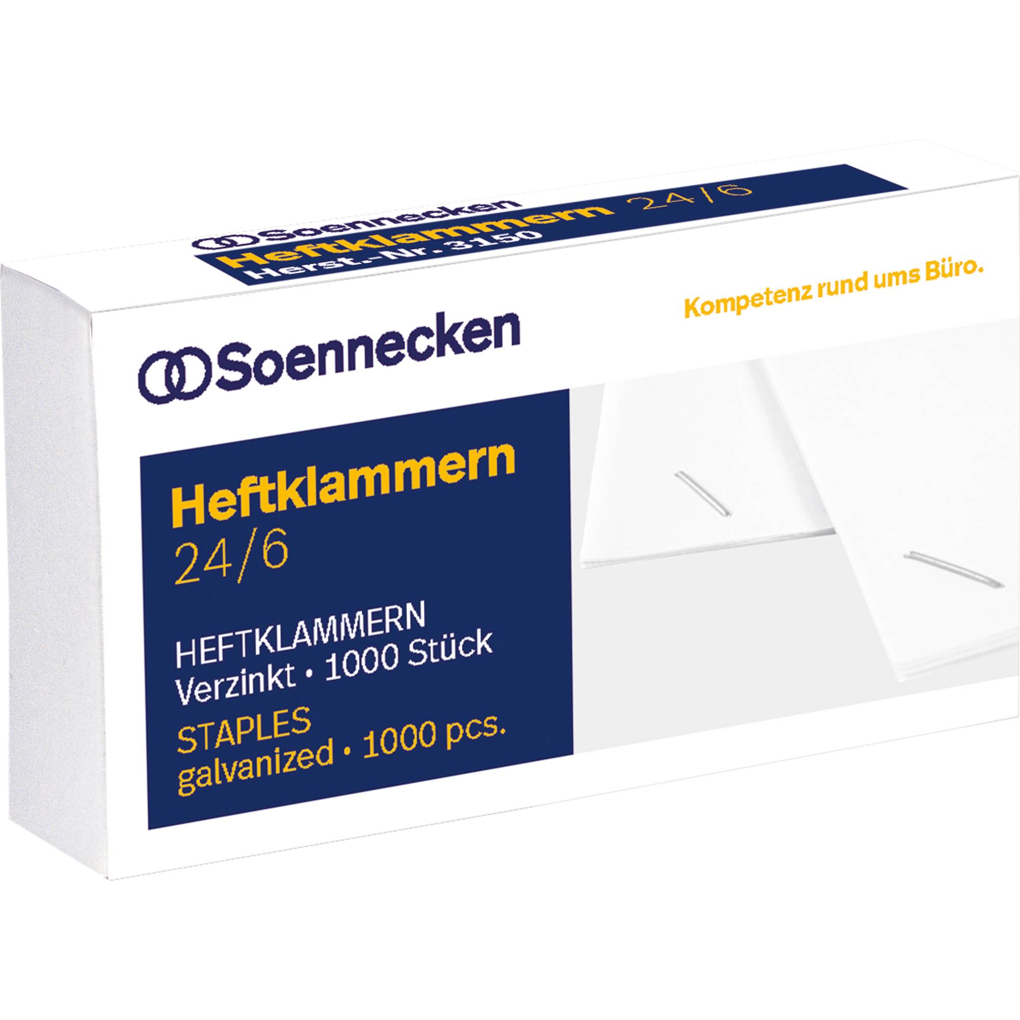 Heftklammern 24/6 verzinkt 1.000 St./Pack.-0