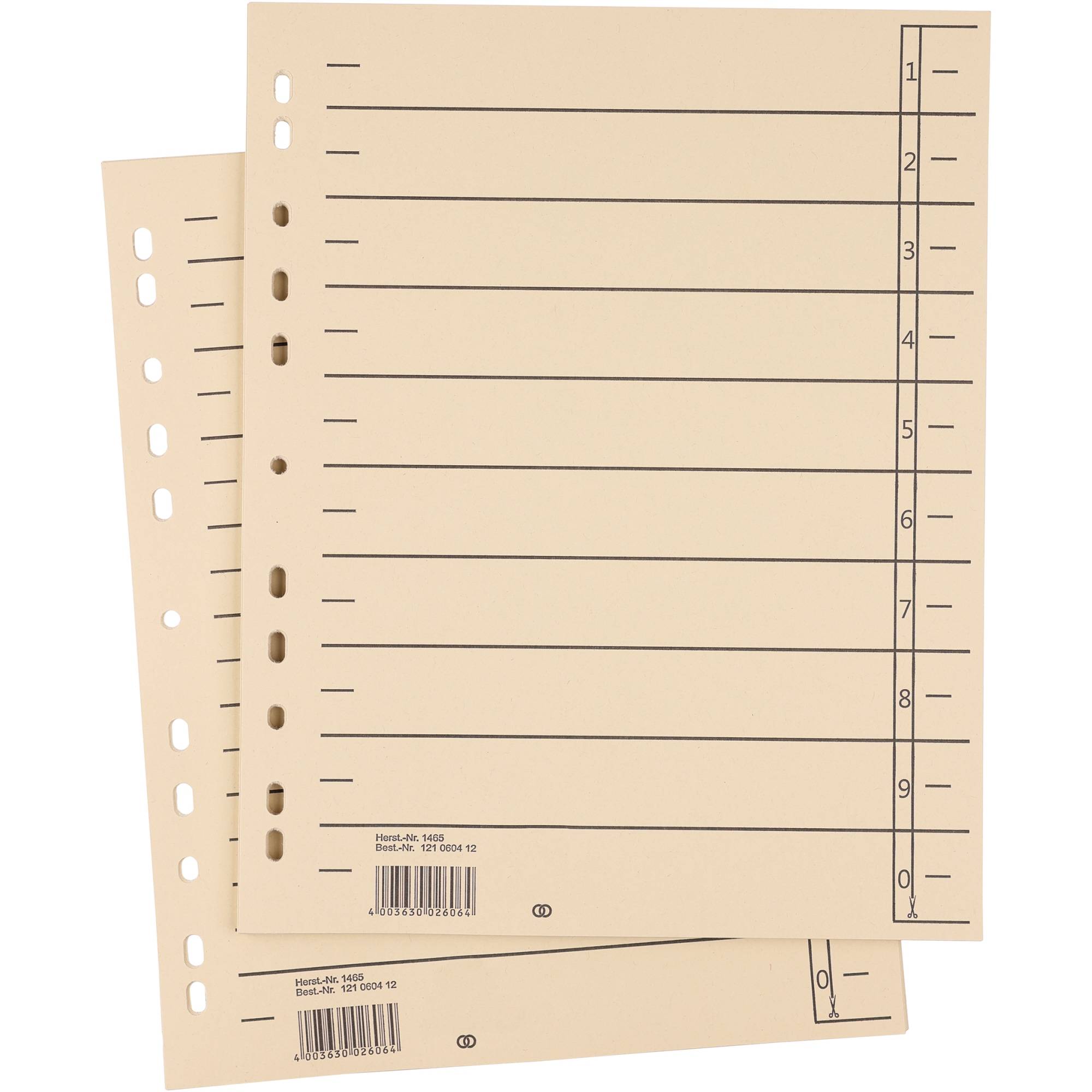 Trennblatt oeco A4 180g Karton ch 100St.-0