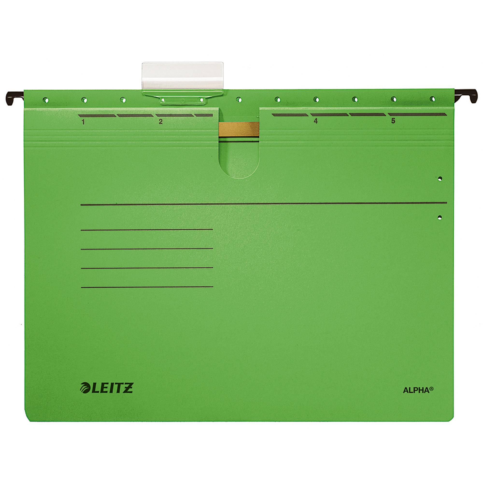 Hängehefter ALPHA A4 kfm. Heftung grün 25 St./Pack.-0