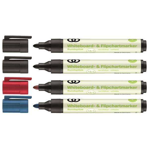 Whiteboard-/ Flipchartmarker oeco so. 4St.