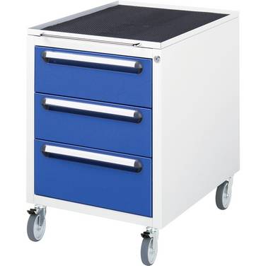 Rollcontainer 480x600x690 3xSchub lgr/ebl