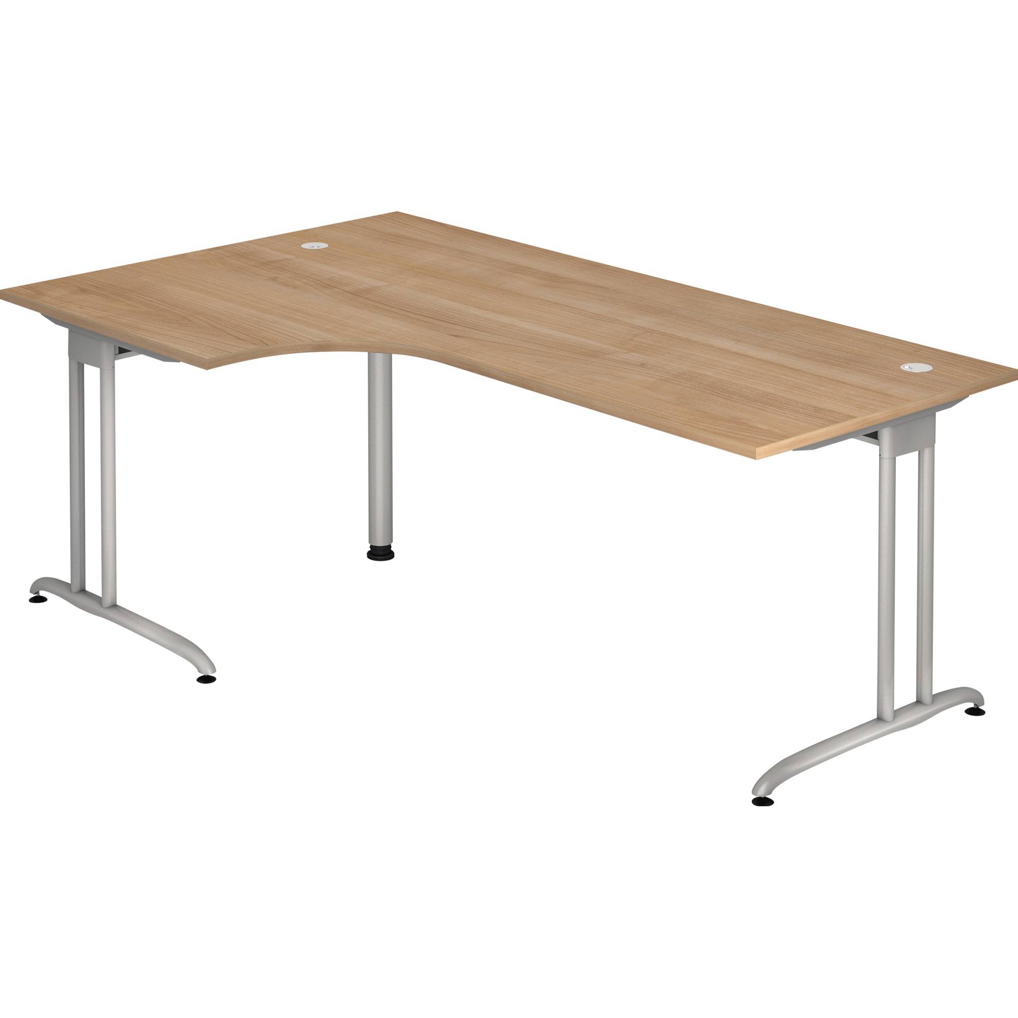 Schreibtisch 200x120cm nussbaum-0