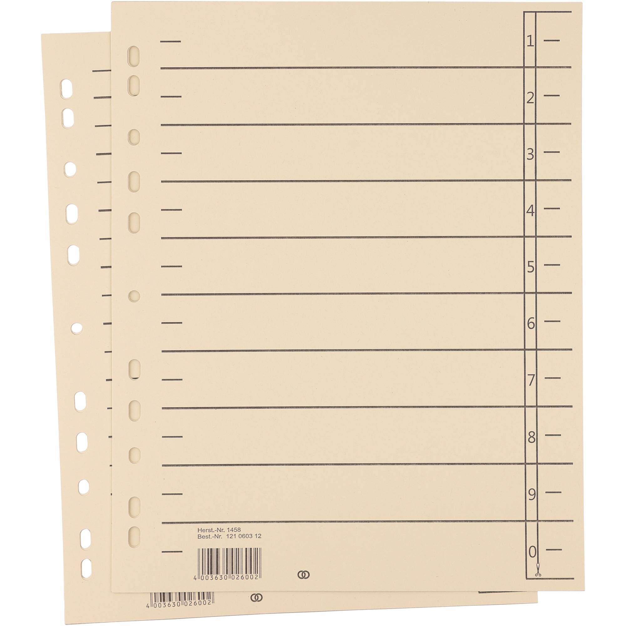 Trennblatt oeco A4 230g Karton ch 100St.-0