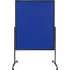 Moderationswand 120x150cm klappbar Filz marineblau