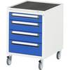 Rollcontainer 480x600x690 4xSchub lgr/ebl