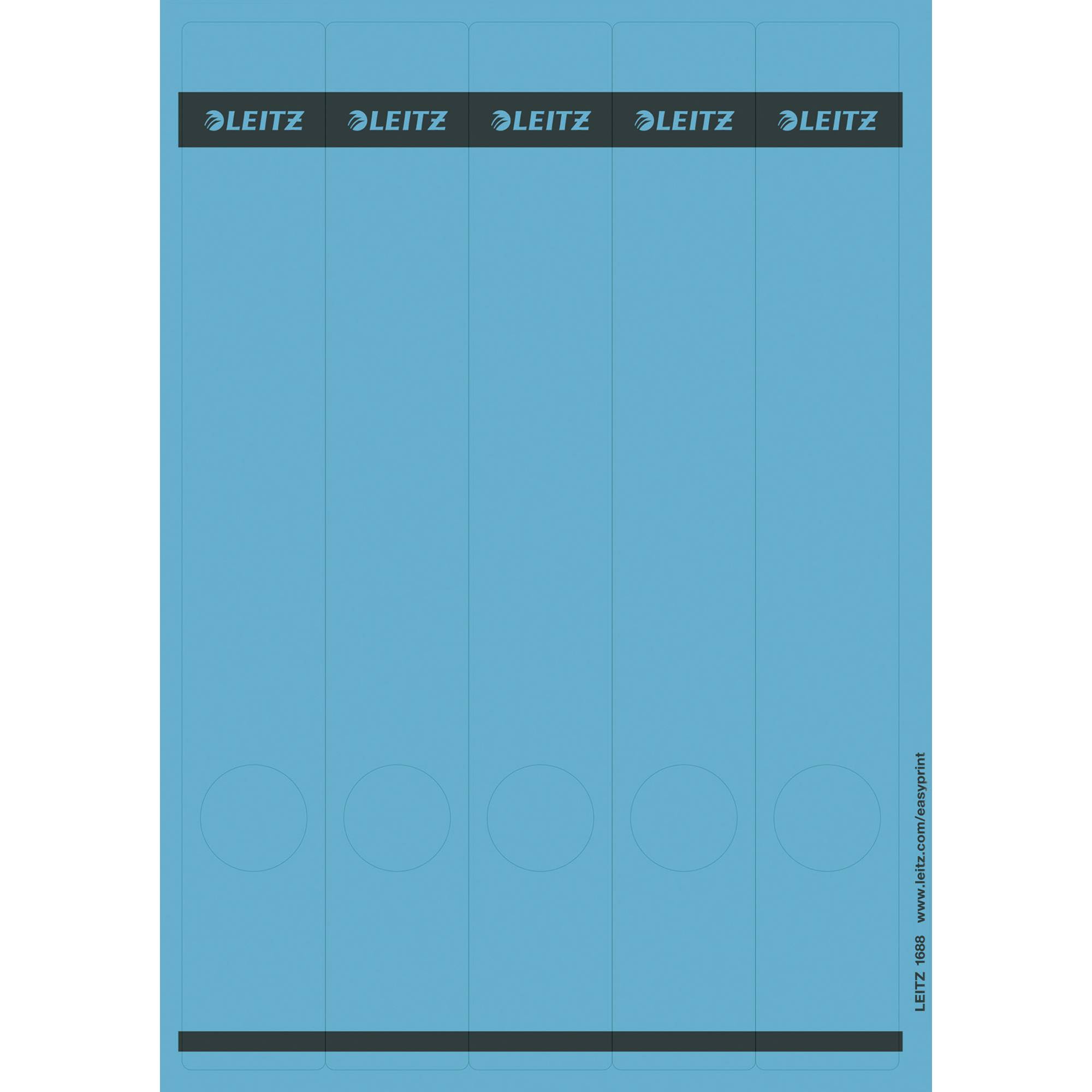 Ordneretikett lang/schmal Papier bl 125 St./Pack.-0