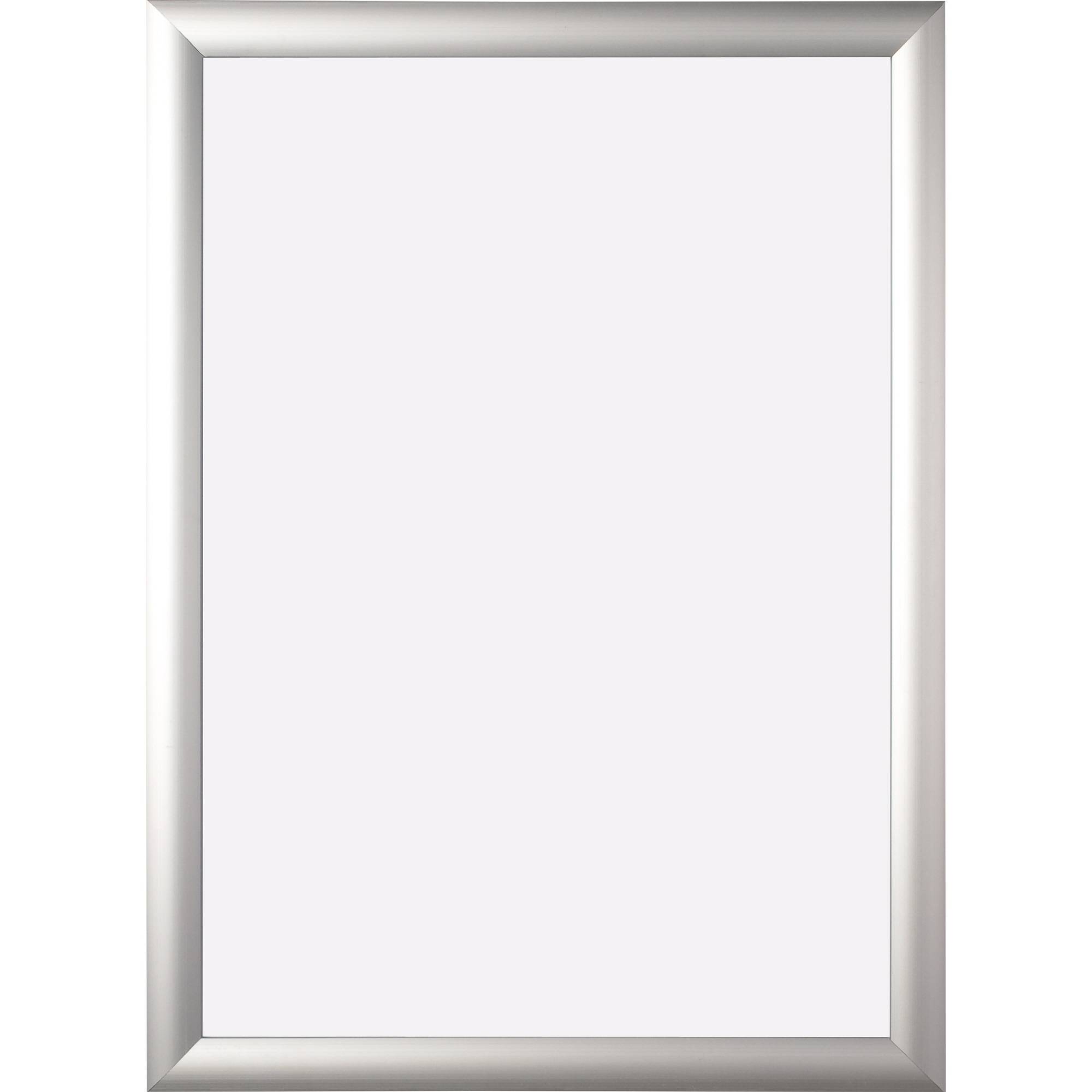 Wandprospekthalter A4 Klapprahmen silber