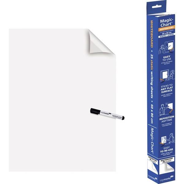 Whiteboardfolie Magic Chart PP ws 25 Bl./Pack.