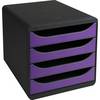 Schubladenbox BIG-BOX Iderama 4Sch. violett