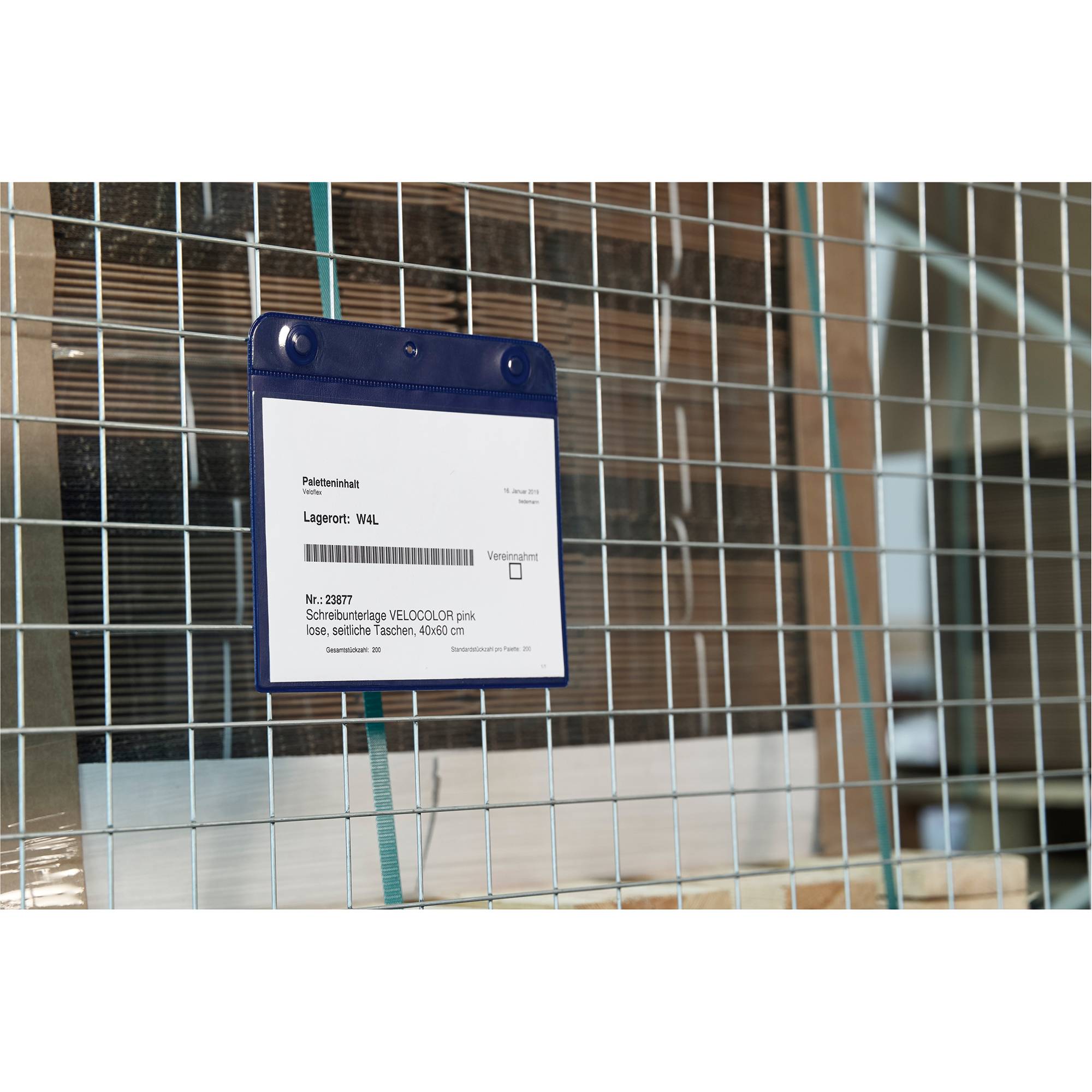 Magnettasche A5 quer PVC blau-0
