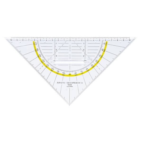 Geometriedreieck Facette Tuschenoppen 22,5cm gk