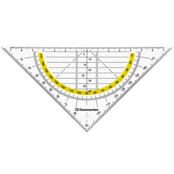 Geometriedreieck Kunststoff rauchgrau