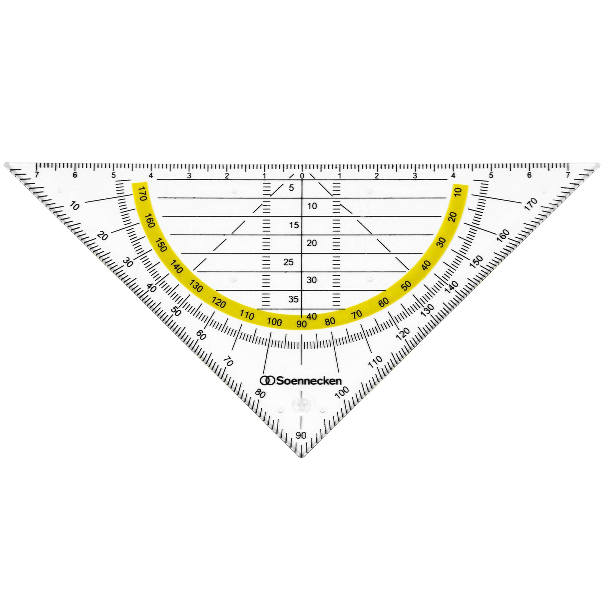 Geometriedreieck Kunststoff rauchgrau-0