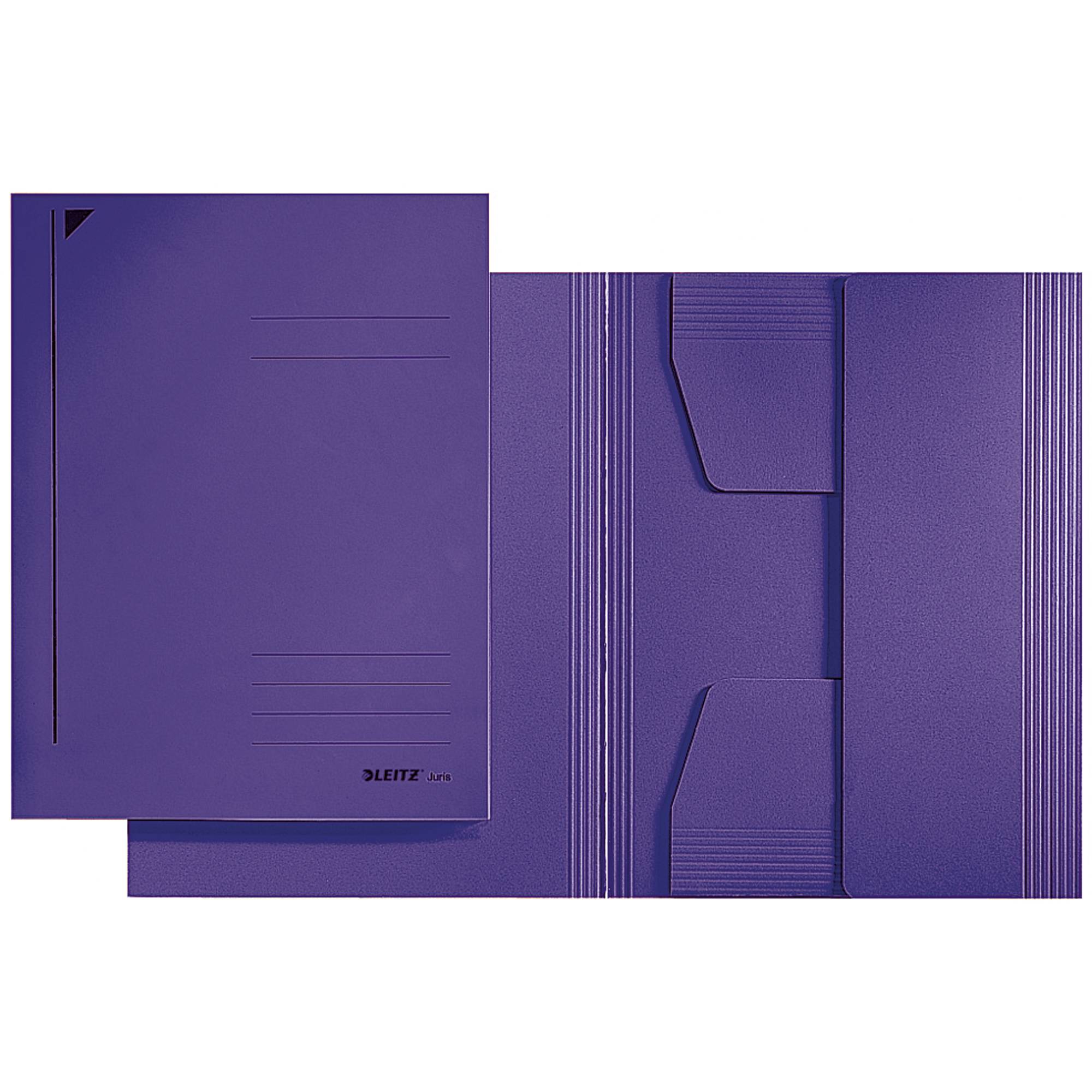 Jurismappe DIN A4 3Klappen Karton violett-0