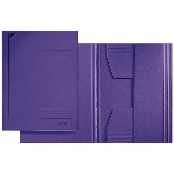 Jurismappe DIN A4 3Klappen Karton violett