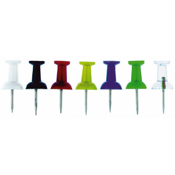 Pinnwandnadel farbig sortiert 100 St./Pack.