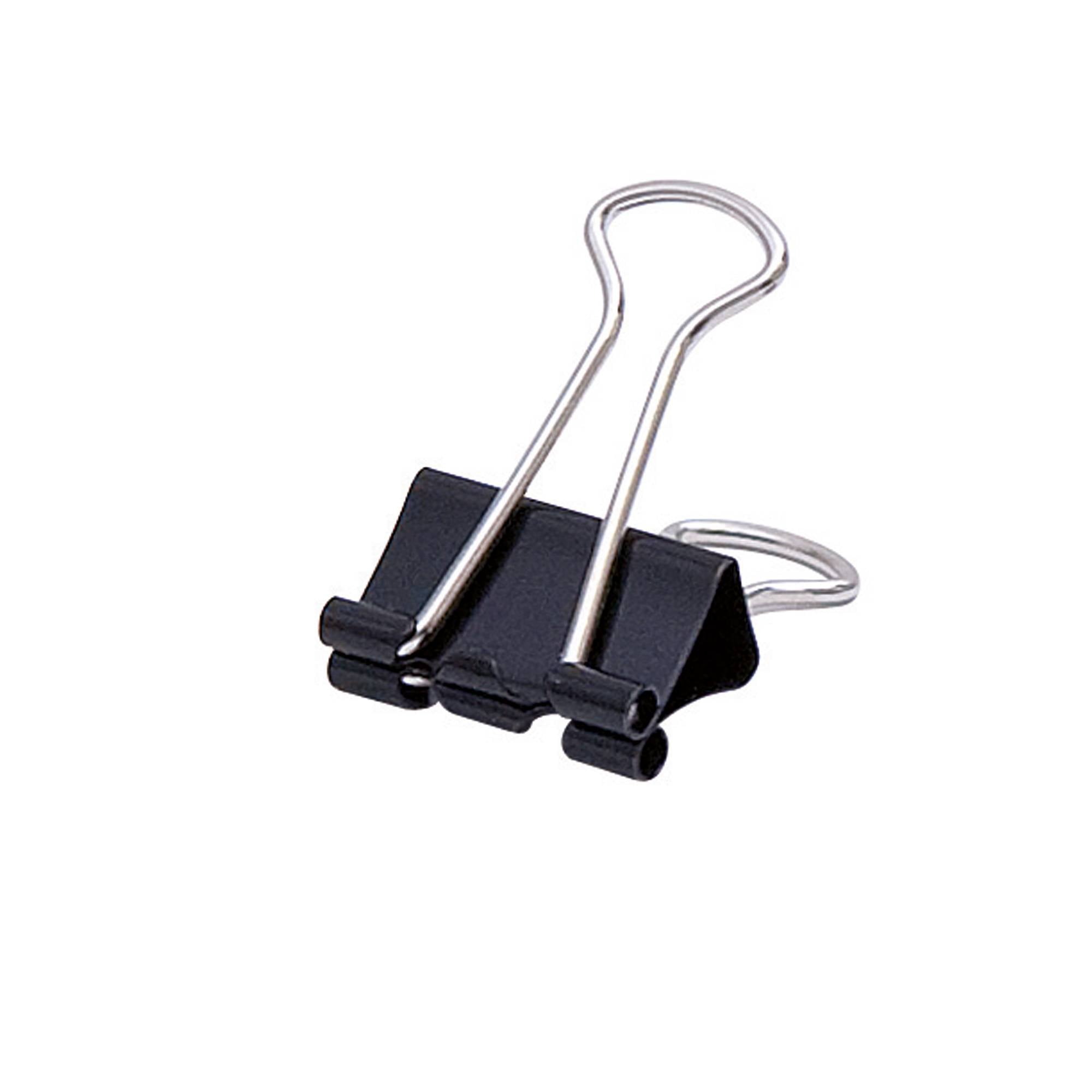 Foldbackklemmer 19x7mm schwarz 12 St./Pack.-0