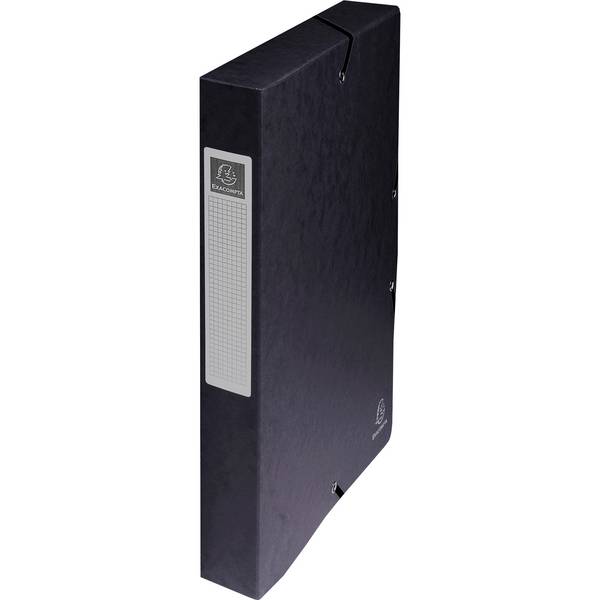 Heftbox Exabox DIN A4 40mm Karton schwarz