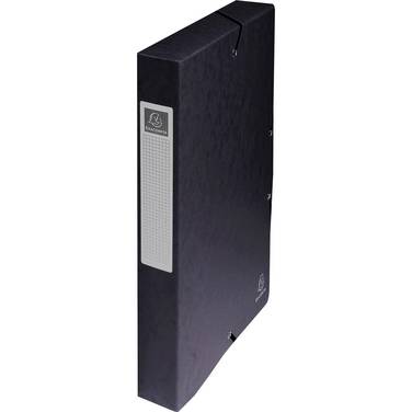 Heftbox Exabox DIN A4 40mm Karton schwarz