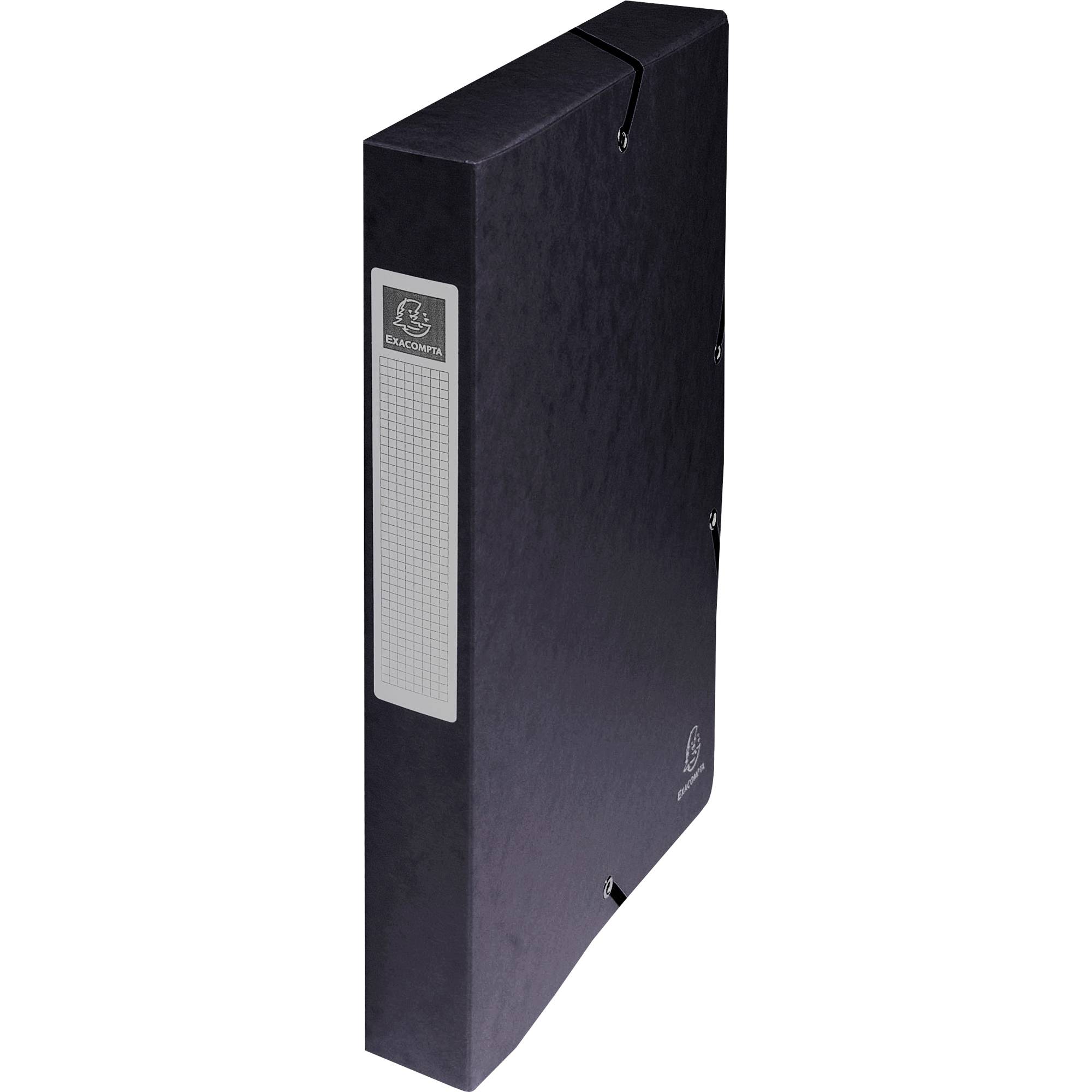 Heftbox Exabox DIN A4 40mm Karton schwarz-0