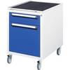 Rollcontainer 480x600x690 2xSchub lgr/ebl
