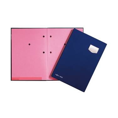 Unterschriftenmappe de Luxe DIN A4 10Fächer Pappe bl