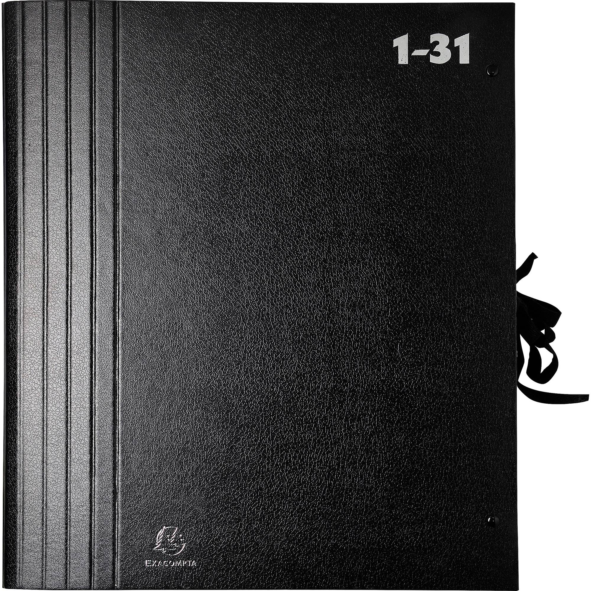 Fächermappe 1-31 DIN A4 schwarz