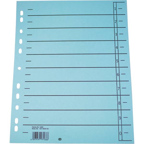 Trennblatt oeco A4 230g Karton bl 100St.