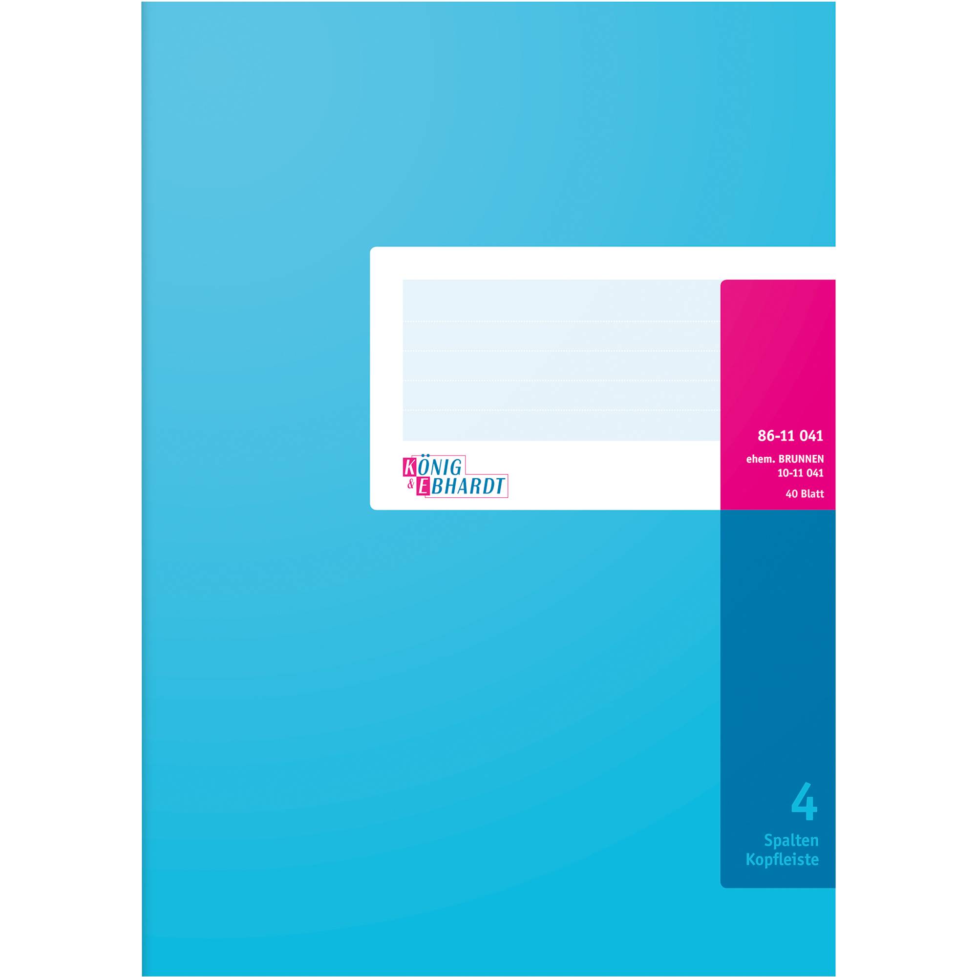 Spaltenbuch DIN A4 4Spalten 40Blatt-0