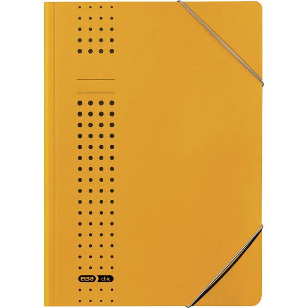 Eckspanner chic DIN A4 150Bl. Karton gelb