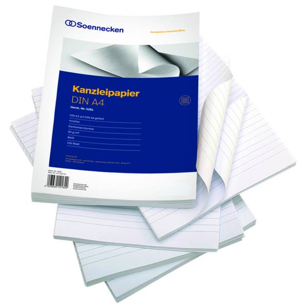 Kanzleipapier A3/A4 lin 250Bl