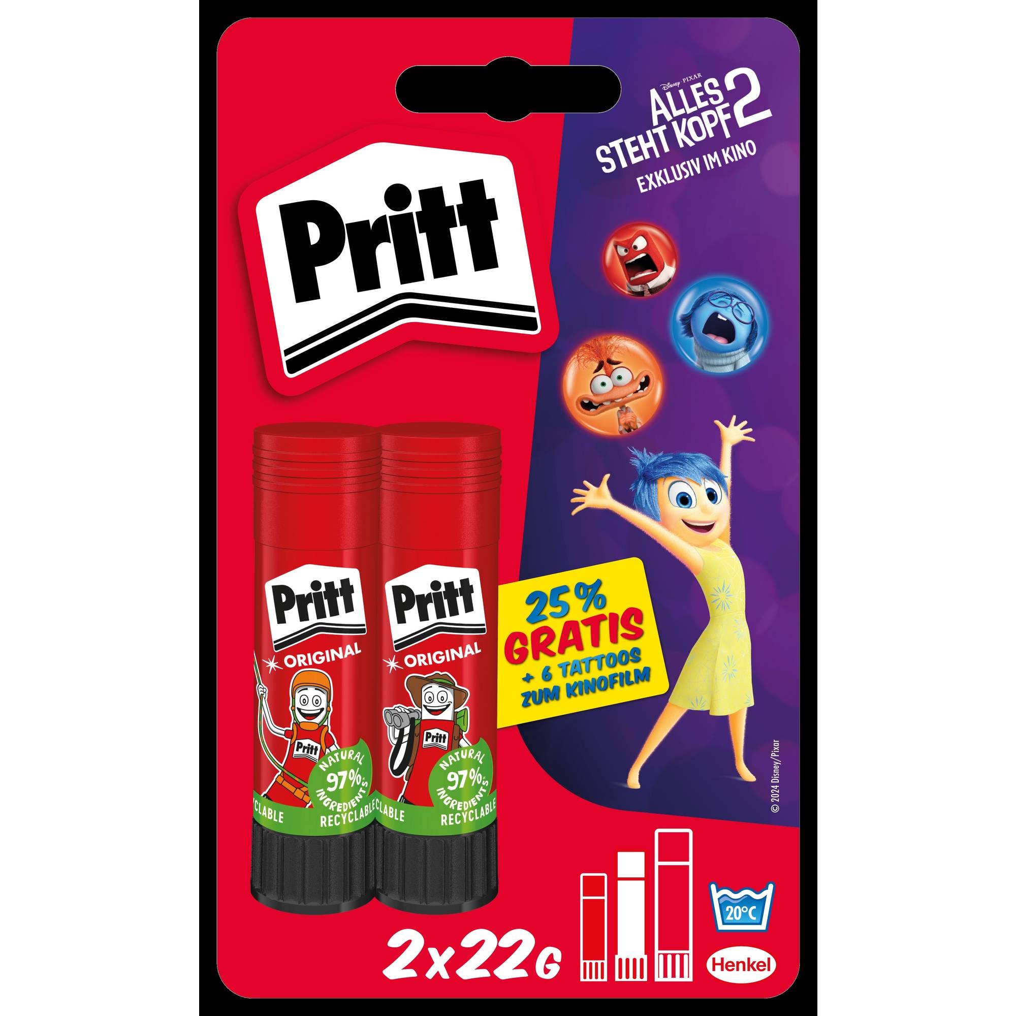 Pritt Klebestift PBS6B 2x22g-0