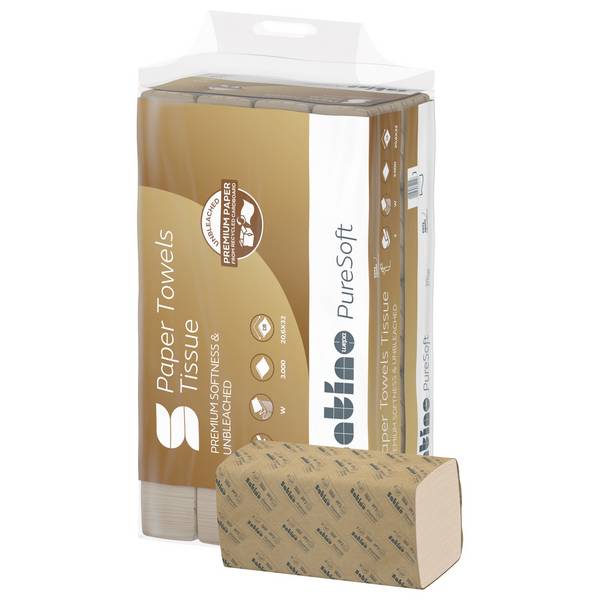 Handtuchpapier PureSoft V-Falz 2lg 4.000 Bl./Pack.
