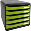 Schubladenbox BIG-BOX PLUS 5Sch. glo/anisgrün