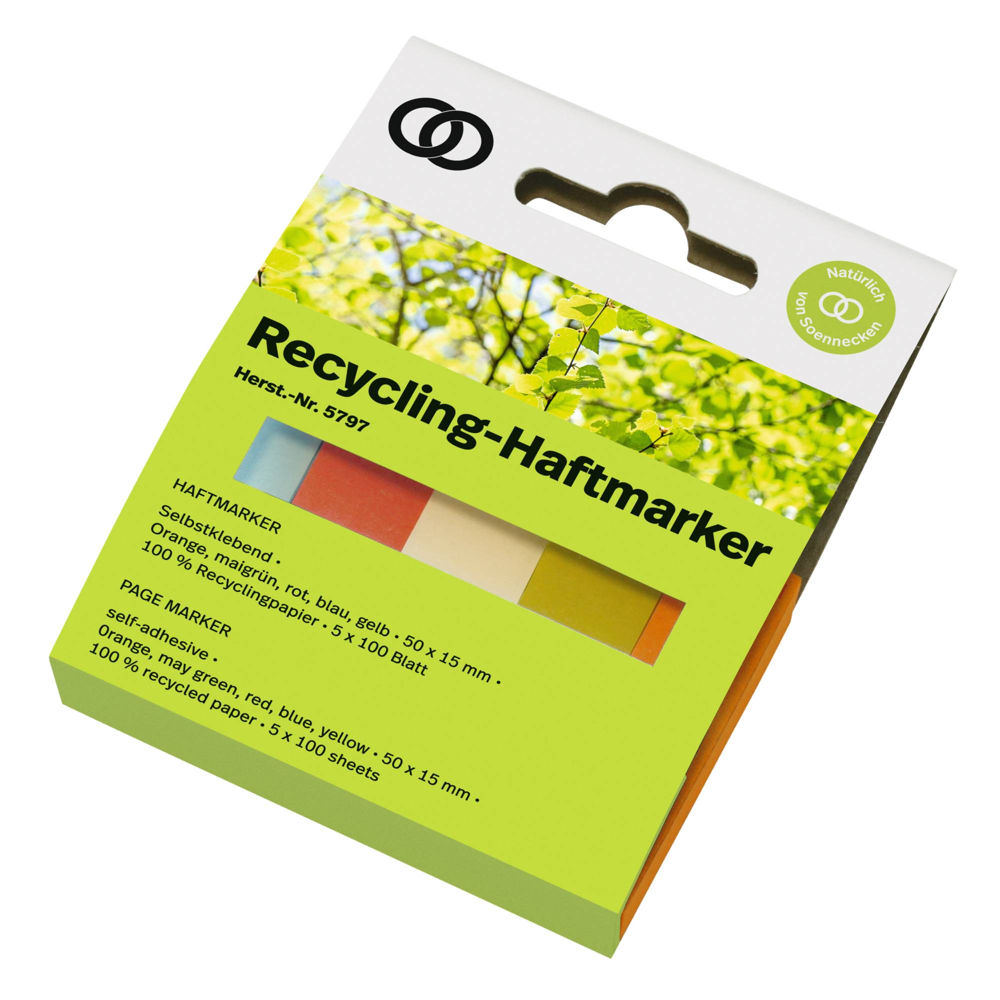 Haftmarker oeco RC 100Bl sort 5St-0