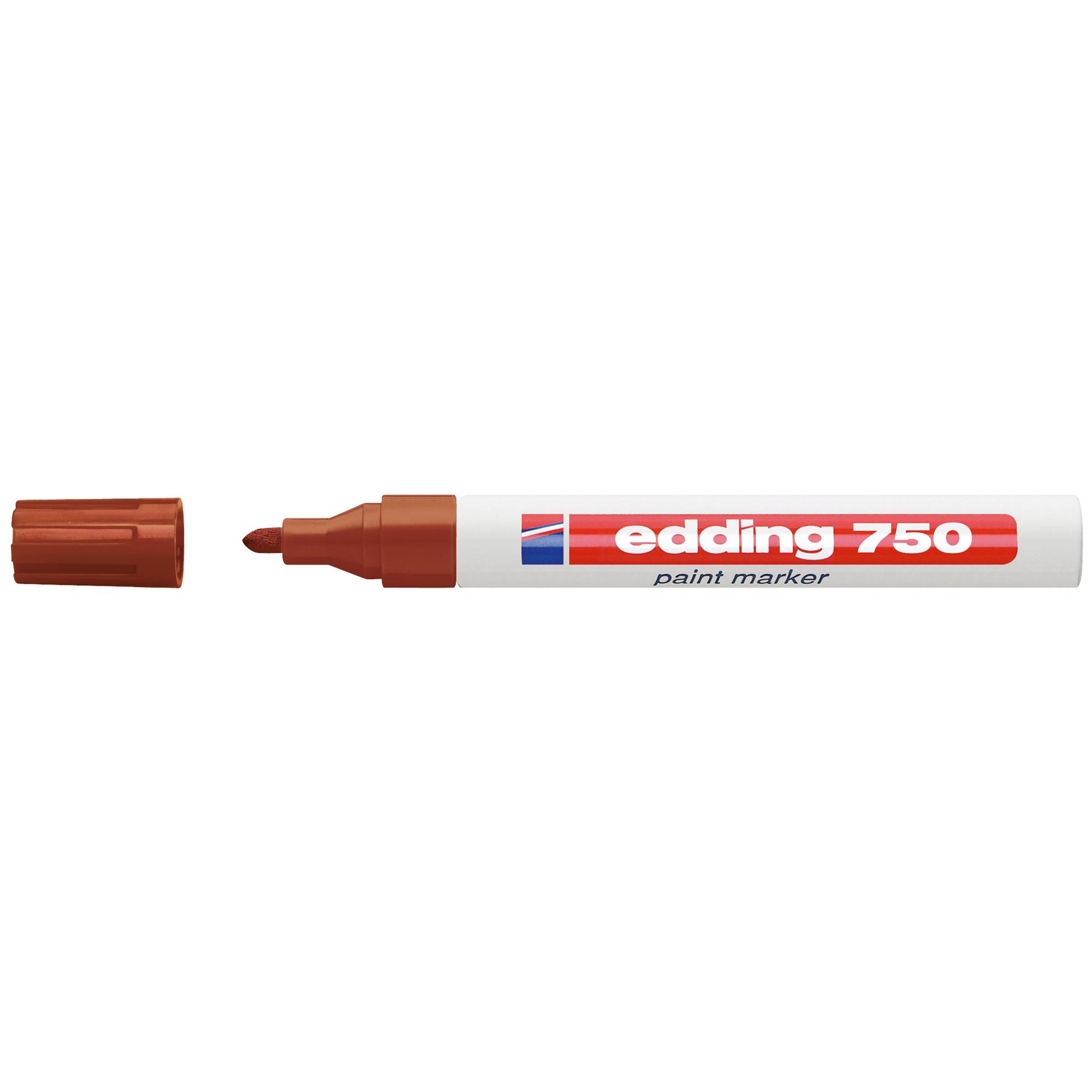 Lackmarker 750 2-4mm Rundspitze permanent braun-0